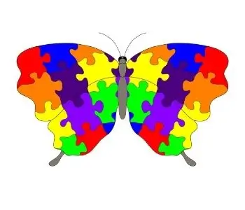 Puzzle Butterfly symbol autism